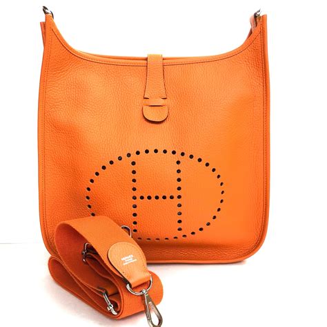 hermes evelyne iii orange|Hermes evelyne bags price.